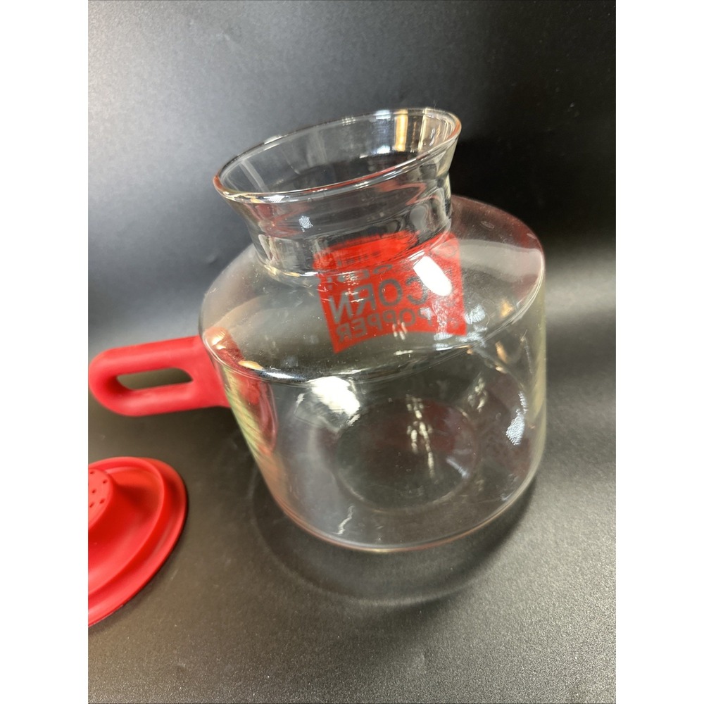 Catamount Glass Microwave Popcorn Popper Corn Popper 2 1/2 Quarts EUC - Picture 6 of 10